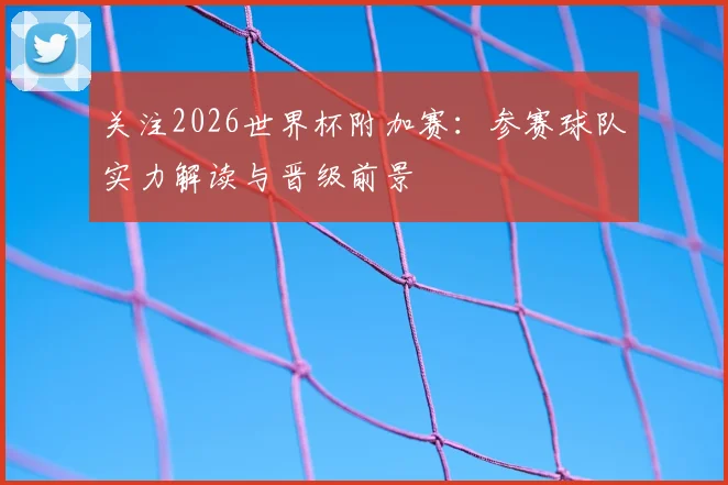 关注2026世界杯附加赛:参赛球队实力解读与晋级前景